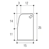 Bordure De Trottoir En Béton T2 Classe U – 15 CM X 25 CM – Longueur 1,00 M qualité supérieure 5