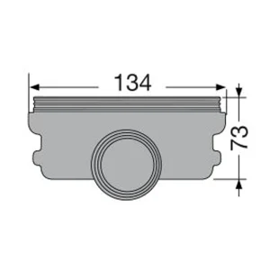 qualité supérieure Fond Naissance Nicoll NAHJ13 Pour Caniveau CAB13 – Gris – Ø 40/50 Mm 6