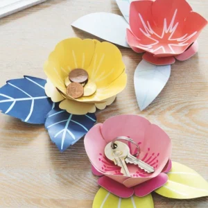 FRENCH’KITS French Kits Papier – Vide-poches Les Fleurs – 3 Pcs achetez pas cher 10