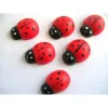 Livraison gratuite La Boutique D’Isacrea LOT 6 APPLIQUES EN BOIS Motif : Coccinelle Rouge/noir 25*19mm 5