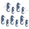 garantie de qualité Hobi Lot De 10 Hippocampes En Bois Bleu, 2 Dim. 6 Et 2,5 Cm, Miniatures Thème Maritime 5