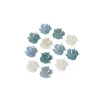 Artif Lot De 12 Coraux En Bois Blanc Et Bleu Clair, Dim. 4 Cm, Miniatures Décoratives Thème Maritime pas cher 14