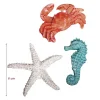 Rayher Lot De 3 Animaux De Mer Adhésifs, En Résine, Dim. 4 à 6 Cm, Décoration Maritime, Hippocampe, Crabe comparez les prix 5