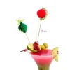 Doge Piques En Bois Décoratives Fruits 3D, Pic De Cocktail, 15 Cm, Lot De 12 marque pas cher 13