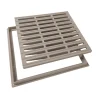 Grille Avec Cadre Pour Collecte Des Eaux De Ruissellement – Nicoll – Gris Clair – 400 X 400 Mm boutiqued pas cher 10